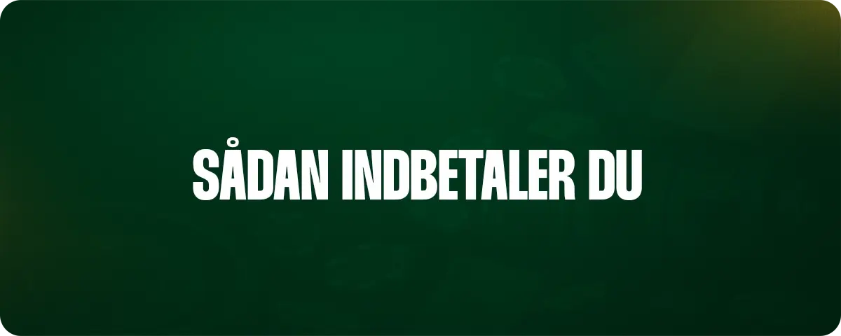 Sådan indbetaler du 50 kr. på et online casino