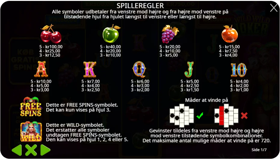 Wilds, bonusfunktioner og free spins