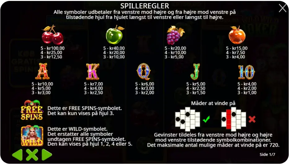 Wilds, bonusfunktioner og free spins