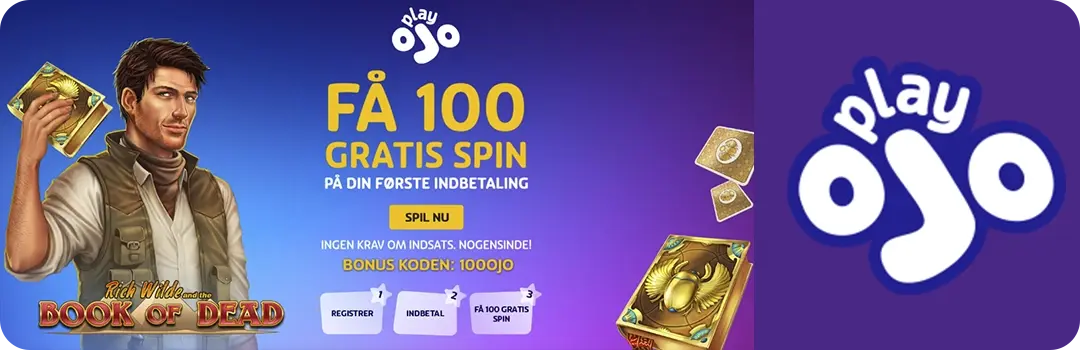 PlayOjo - Velkomstbonus uden krav om omsætning