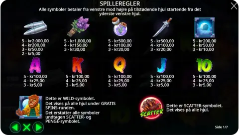 Ekstrafunktioner og freespins med flair