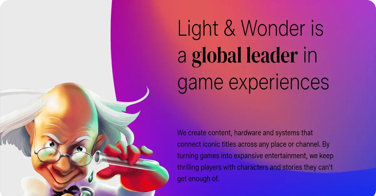 Nøgletal om Light & Wonder – spil, RTP og platform