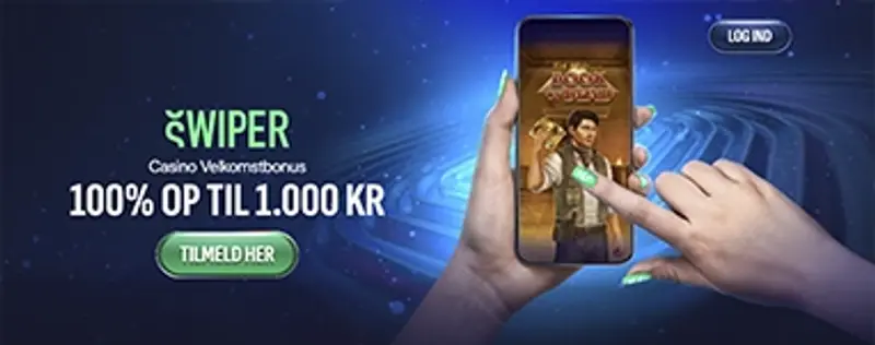 Få 100% op til 1.000 kr. i bonus hos Swiper