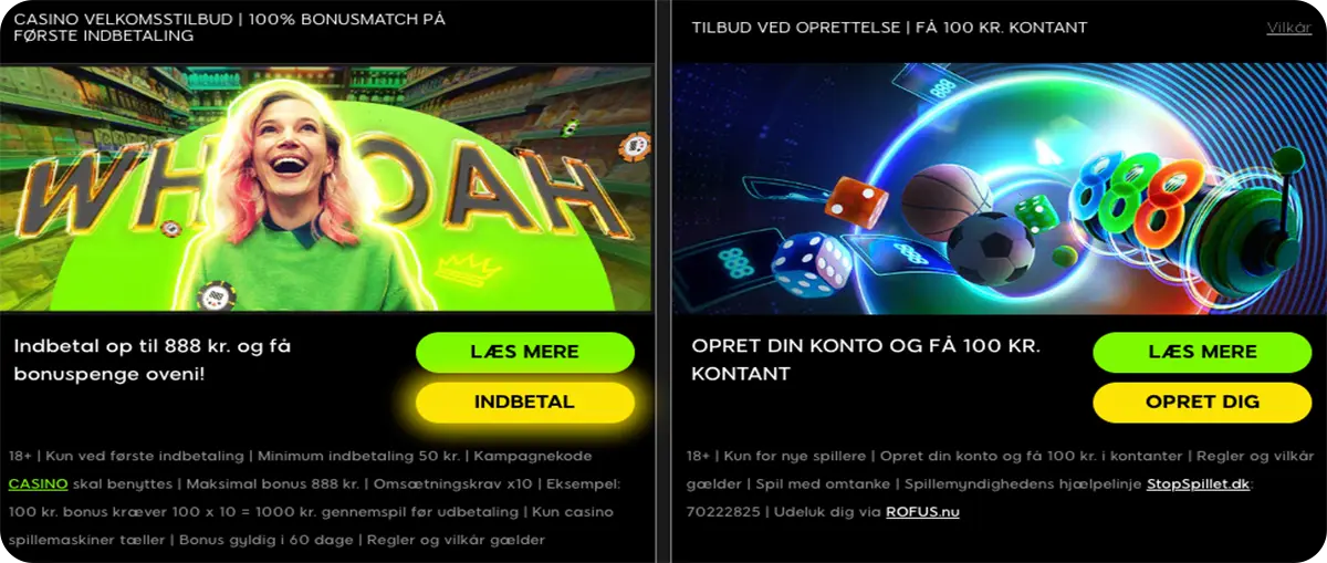 888casino ikke klæbende bonusser