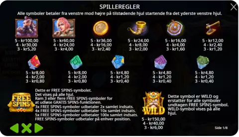 Bonusfunktioner, Free Spins & Wilds
