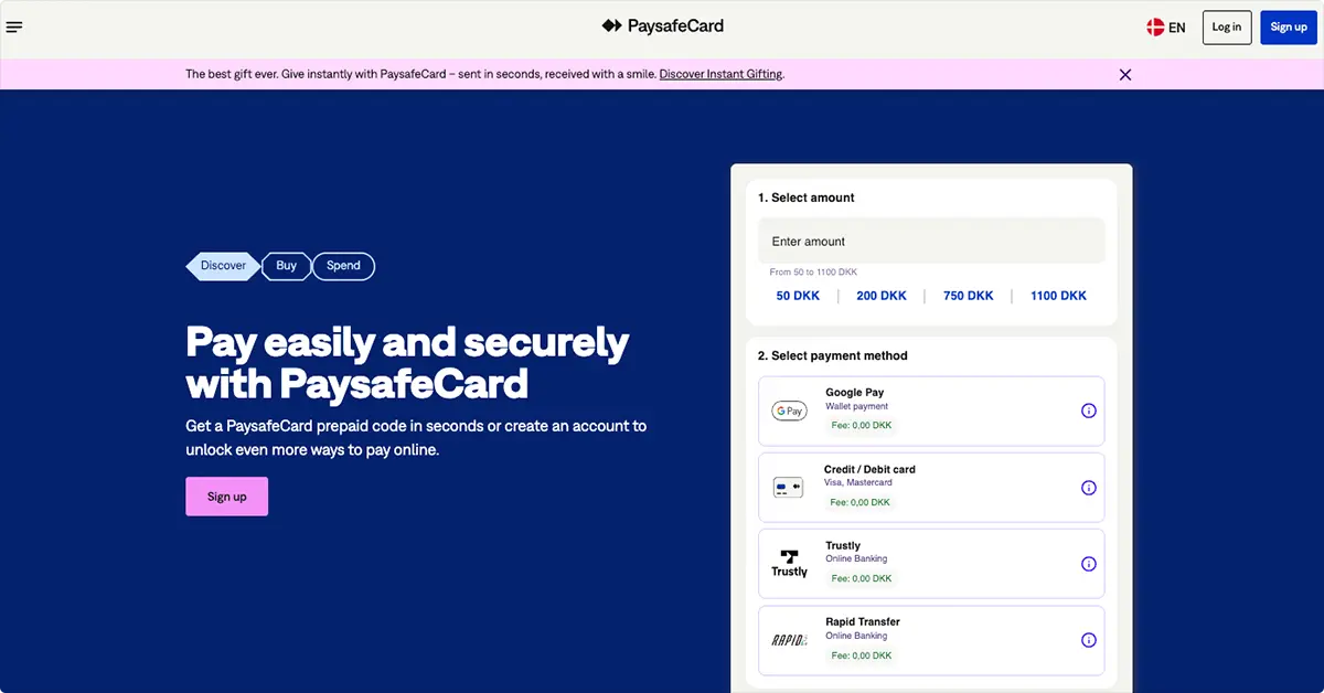 paysafecard betalingsmetode