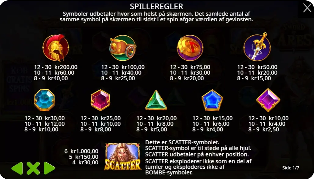 Wilds, bonusser og free spins
