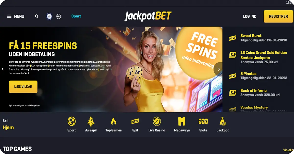 JackpotBet — Få 15 free spins uden indbetaling til Mighty Wild Panther Grand Gold Edition