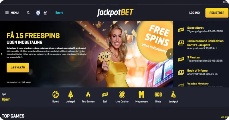 JackpotBet — Få 15 free spins uden indbetaling til Mighty Wild Panther Grand Gold Edition