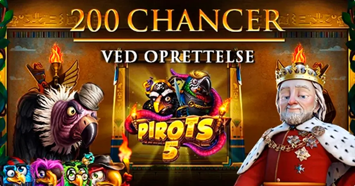 RoyalCasino – Få 200 gratis free spins velkomstbonus til Pirots 5