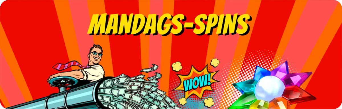 Mandags-Spins hver mandag