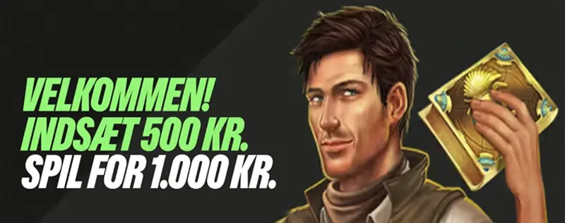 Indbetalingsbonus på 100 % op til 1.000 kr. hos ComeOn
