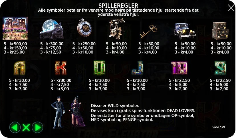 Bonusfunktioner og free spins