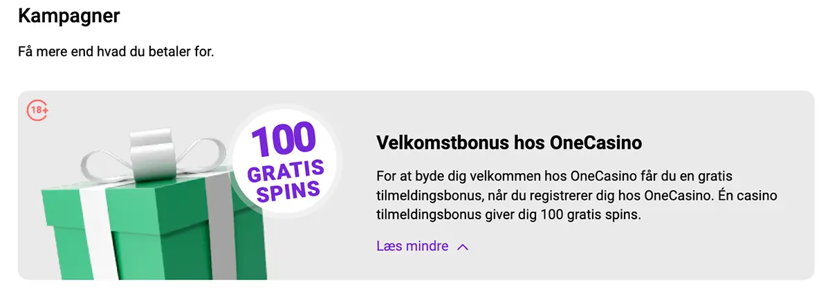 OneCasino free spins