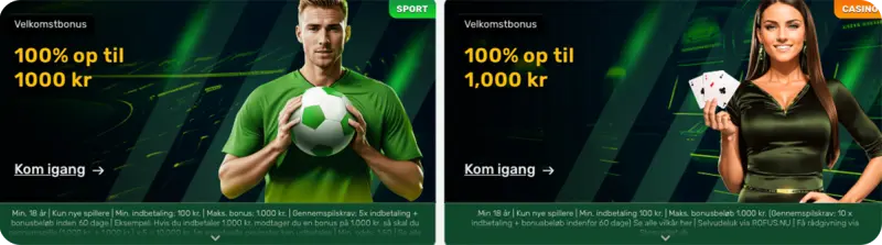 CampoBets Velkomstbonus no sticky bonusser