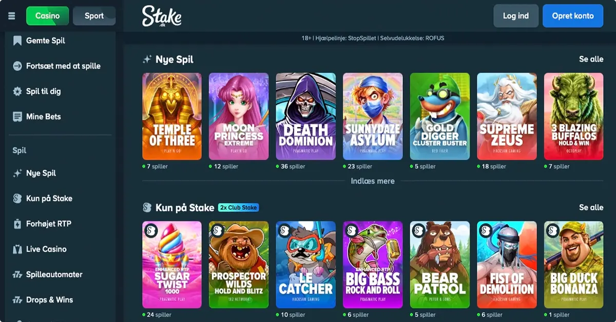 Spilleautomater på stake