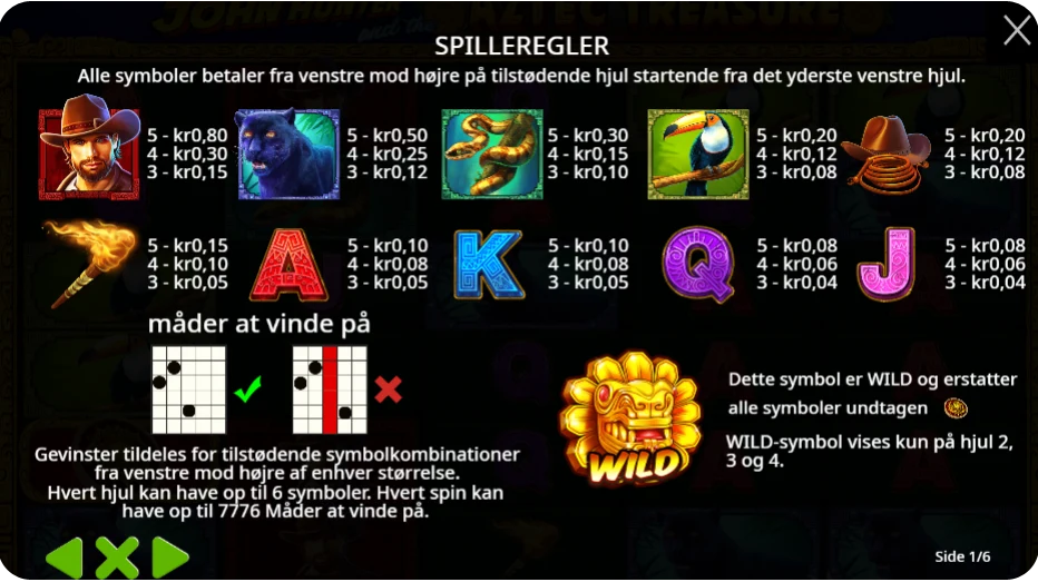 Wilds, bonusfunktioner og free spins: Aztekisk action