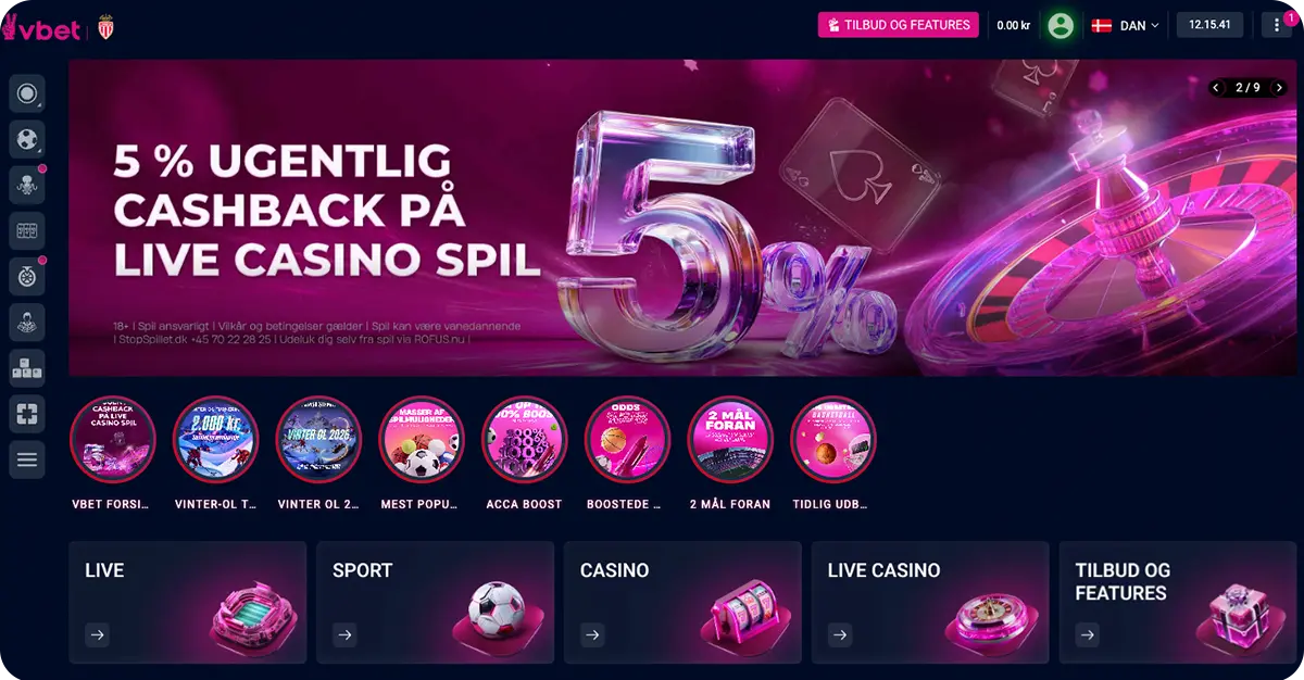 vbet casino tema, interface, kundeservice og mobil casino oplevelse