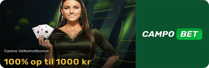 CampoBet - Indbetalings casino velkomstbonus