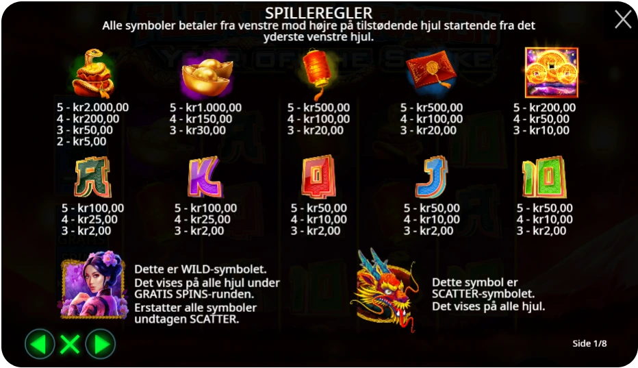 Wilds, bonusser og free spins