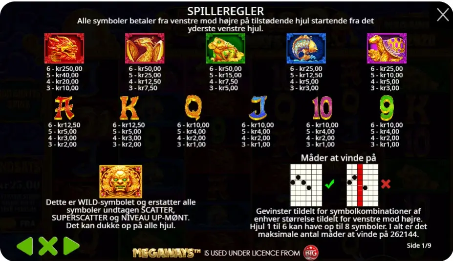Multiplikatorer, wilds og bonusrunder