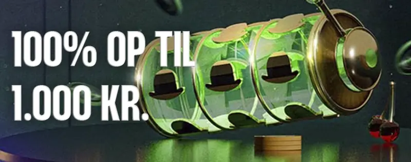Få 100% op til 1.000 kr. indbetalingsbonus