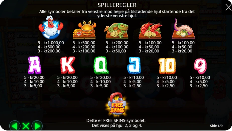Wilds, bonusser og free spins: Guld i muslingeskallerne