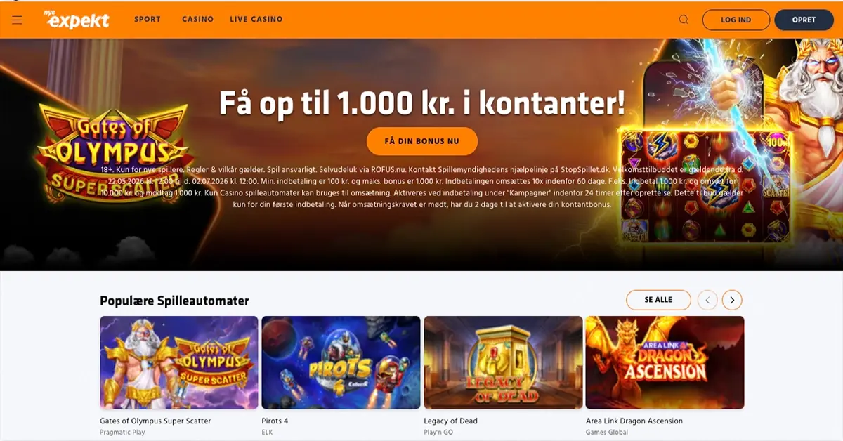 Expekt casino tema