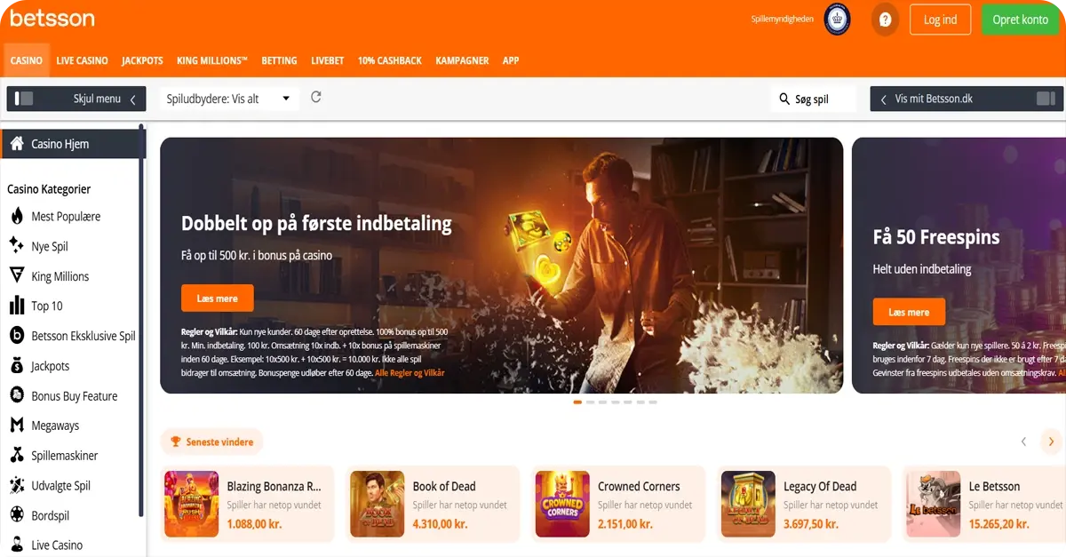 Betsson casino tema