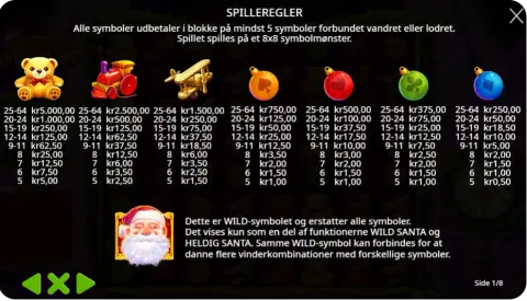 Wilds og bonusfunktioner – magiske snefnug og max multiplikator