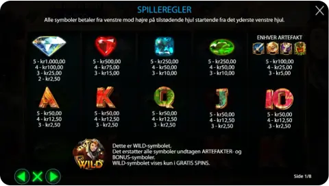 Wild-symboler, bonusrunder og Free Spins