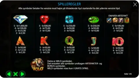 Wild-symboler, bonusrunder og Free Spins