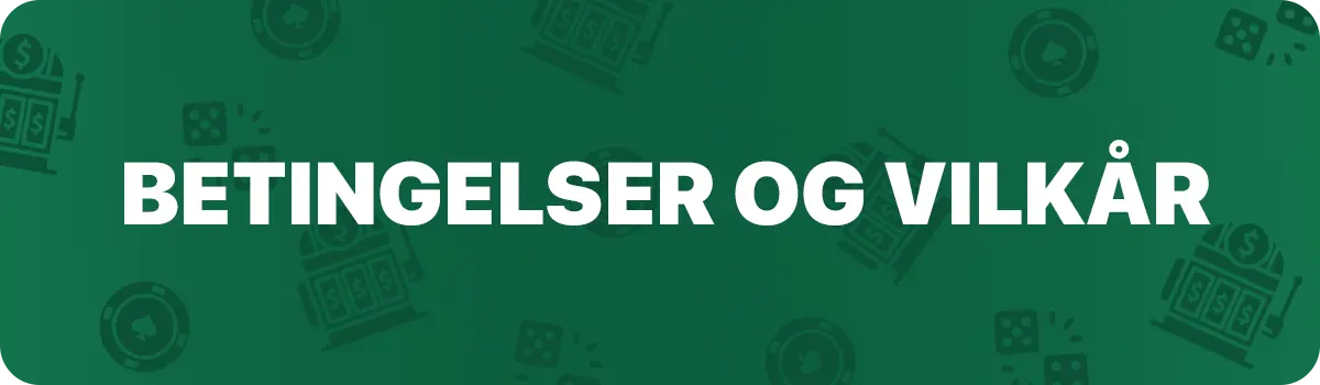 Betingelser og vilkår