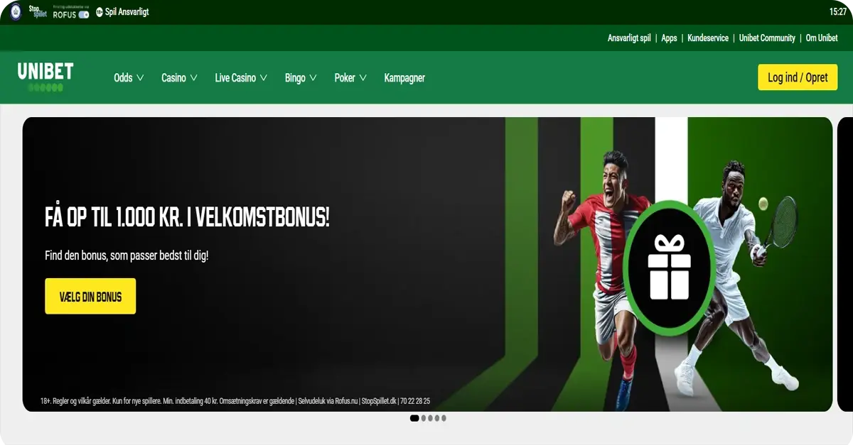 UniBet casino tema