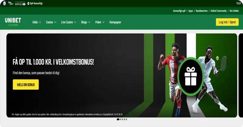 UniBet casino tema