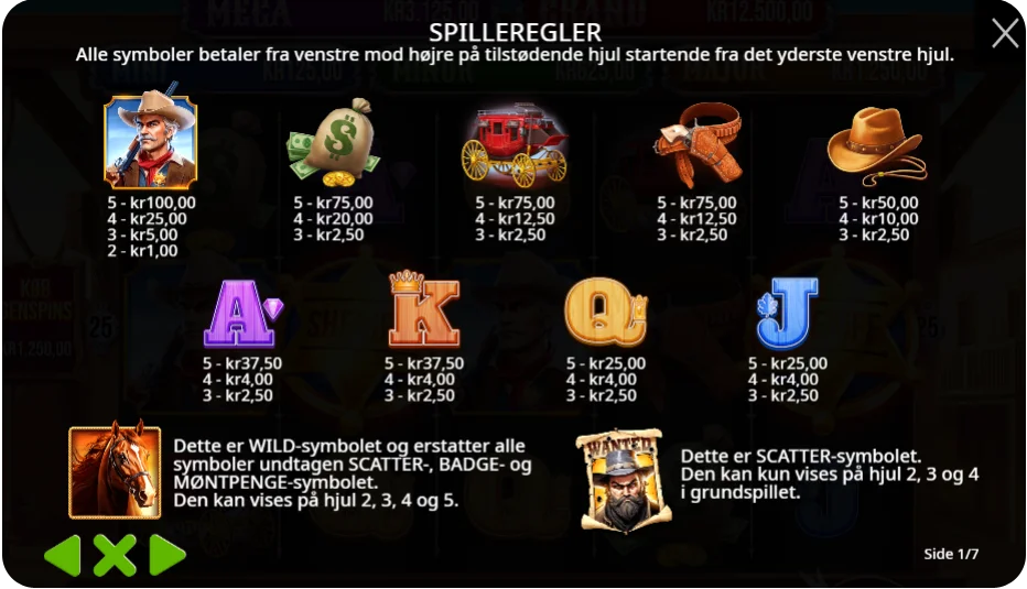 Wilds, bonusser og gratis spins