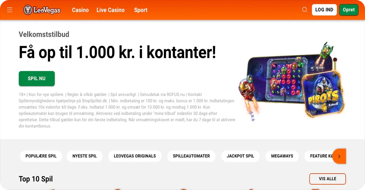 LeoVegas - (RTP 94%)
