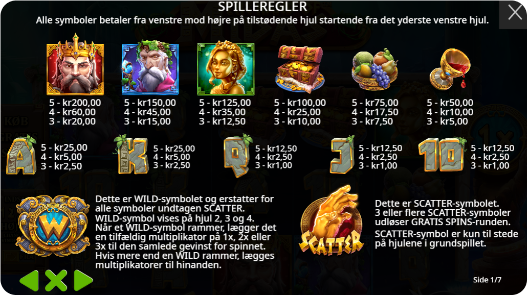 Wild-symboler, bonusfunktioner og free spins