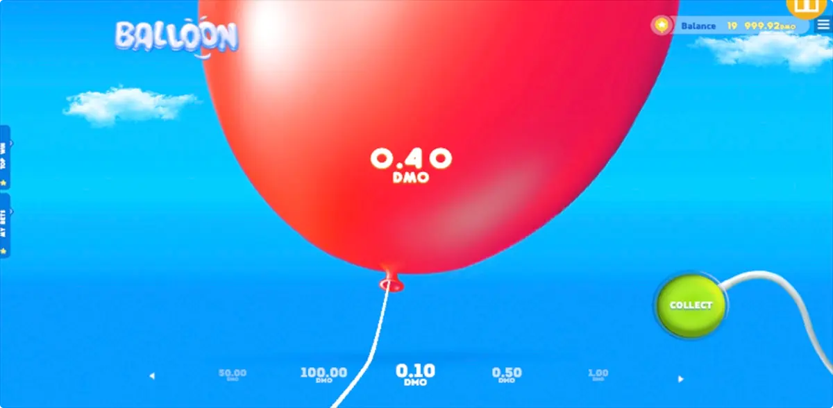 Balloon crash game