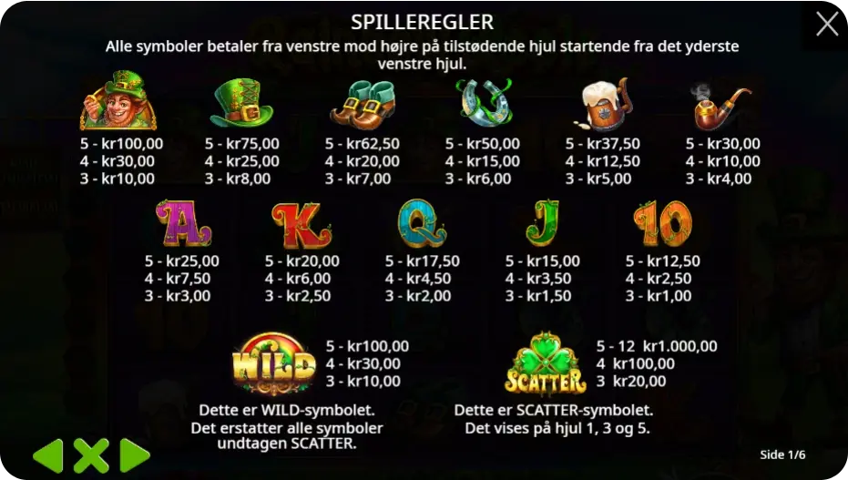 Bonusfunktioner, wild-symboler og free spins