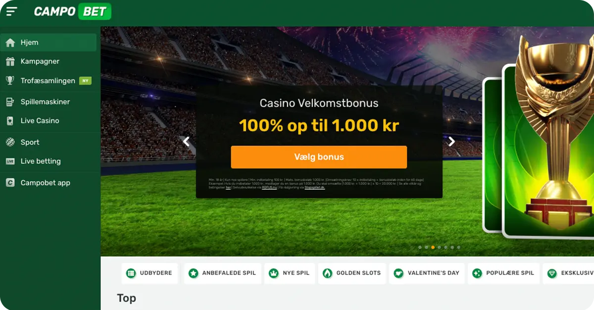 CampoBet – Kampagnefokuseret mobilcasino med solid app
