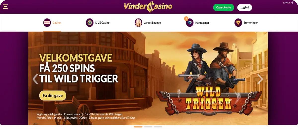 VinderCasino — Free spins hver torsdag