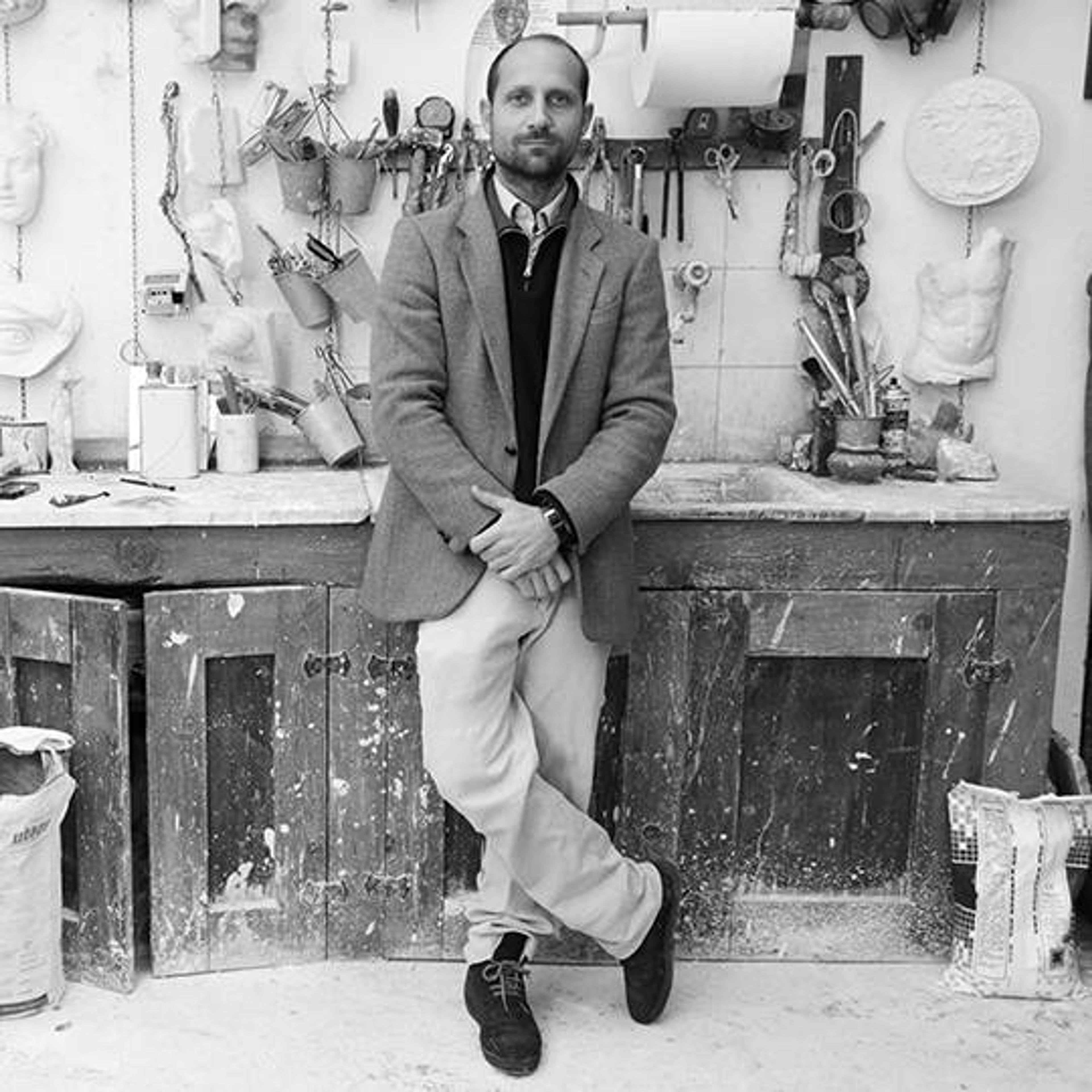 Raffaello Romanelli in seinem Atelier - Credits Gilbert