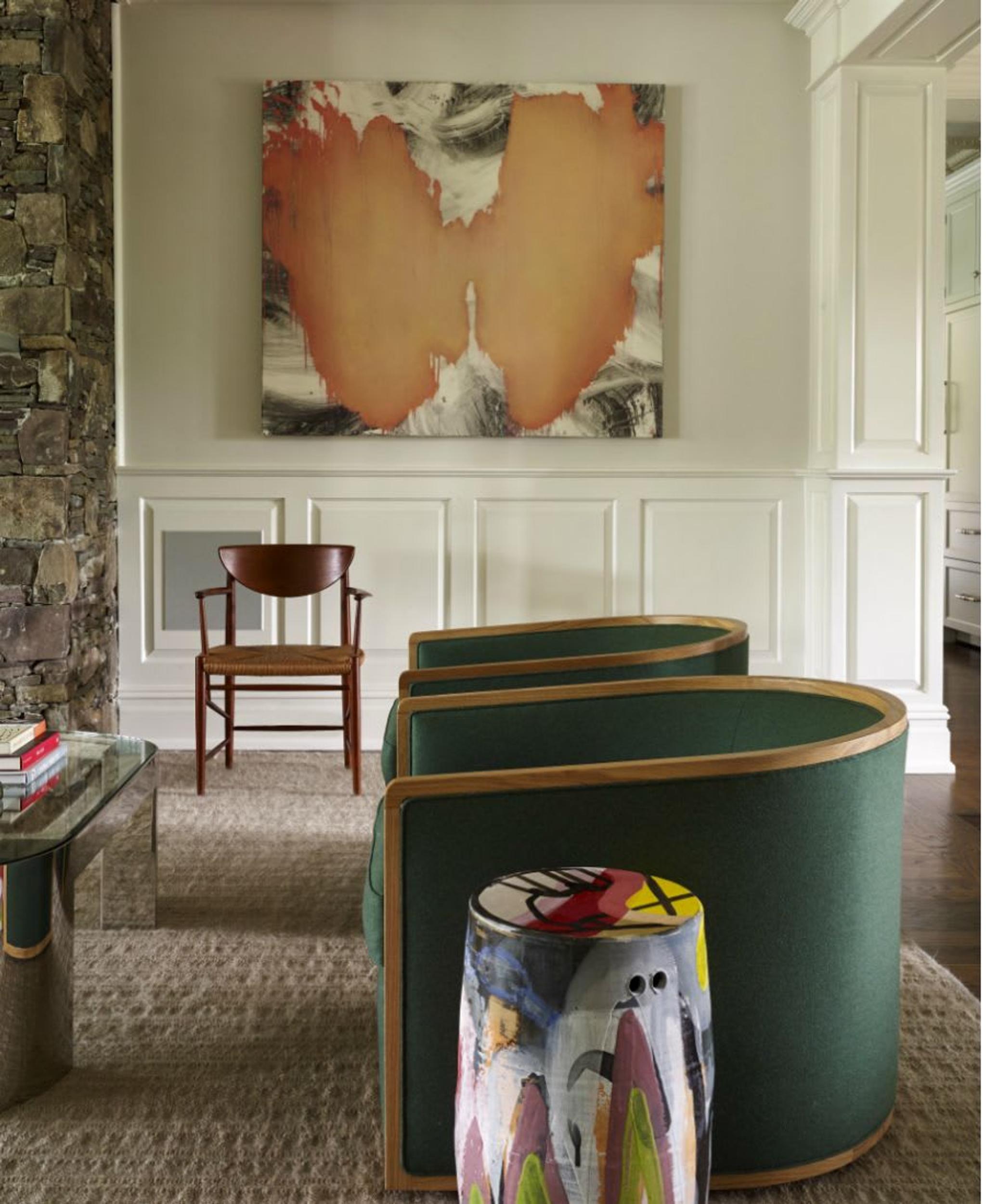 Decorating with art according to New York based designer Timothy Brown