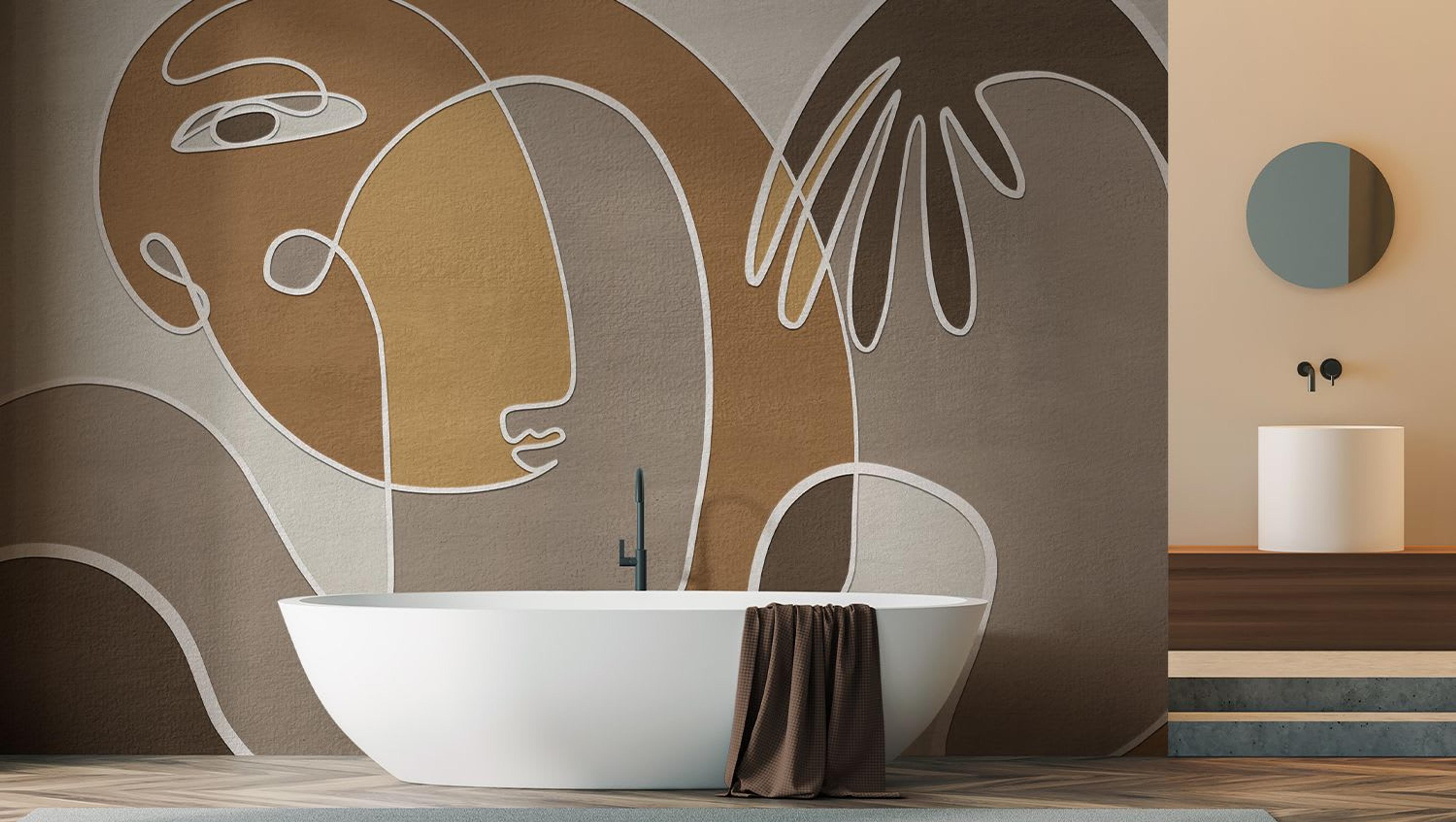 Carta da parati testurizzata Innerline 711 di Affreschi & Affreschi