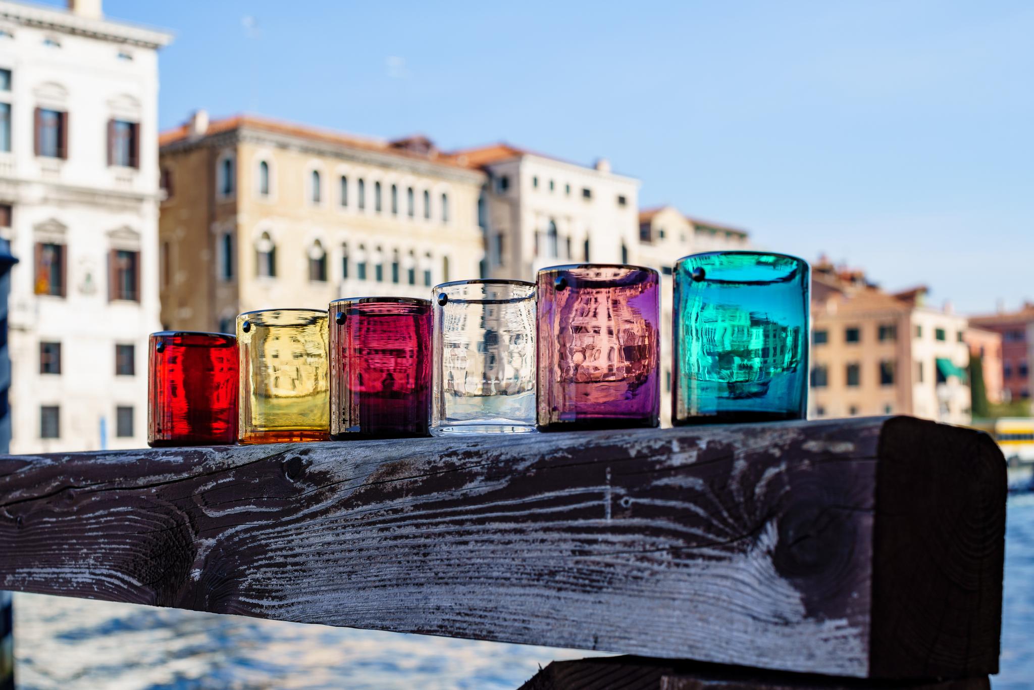 Vasos, Cálices y Jarras en Vidrio de Murano 