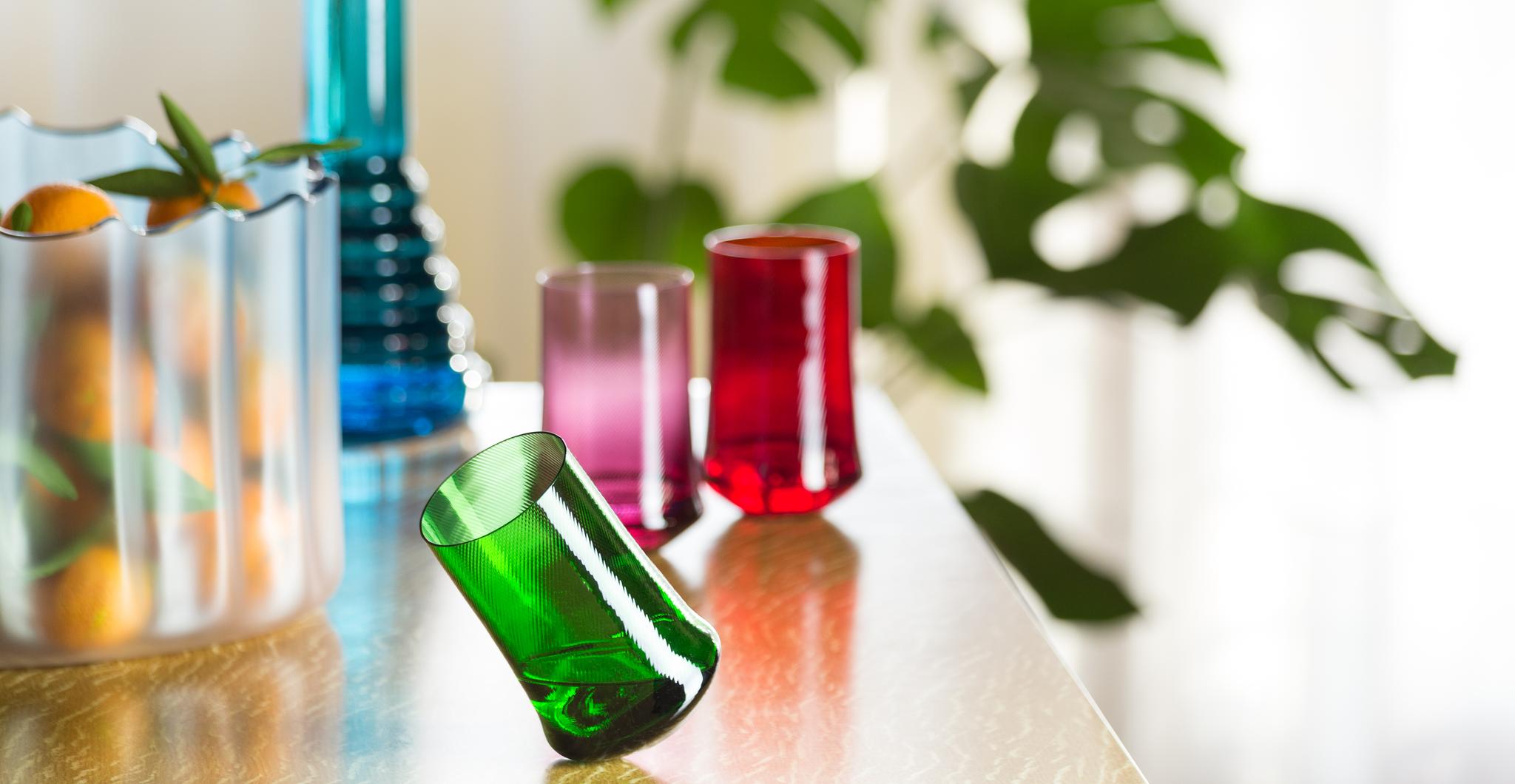 Colorful Drinking Glasses & Tumblers