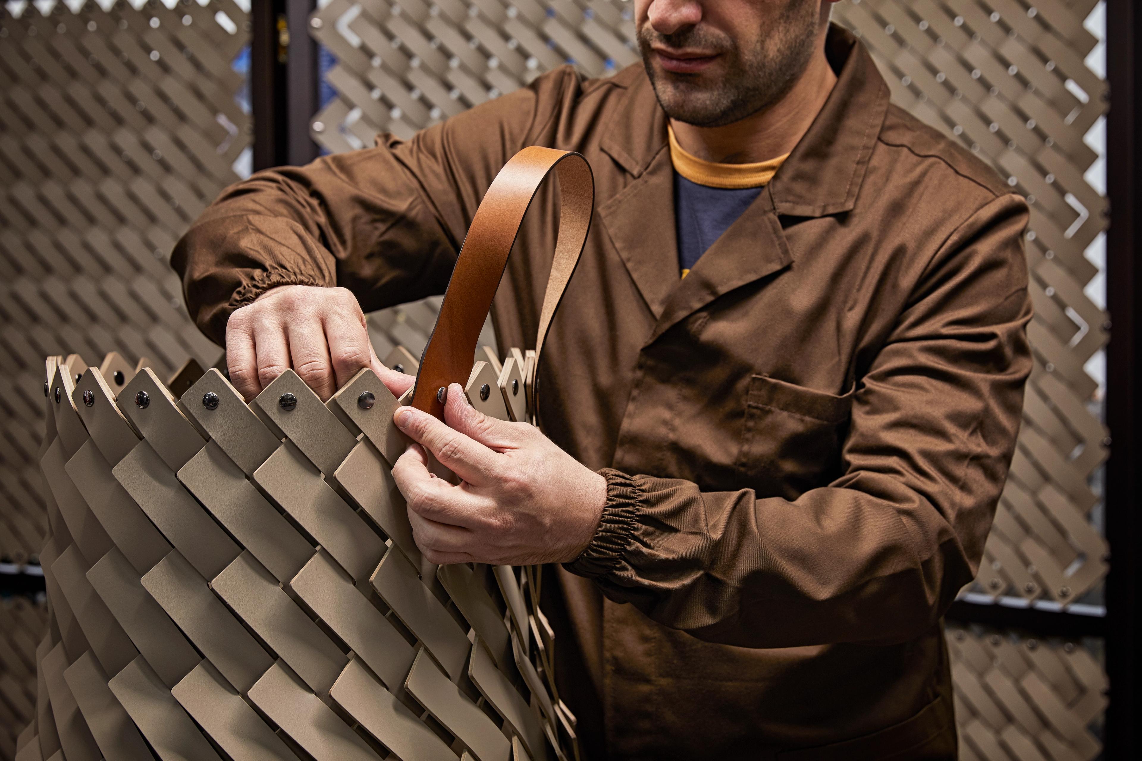 Leather Baskets to Organize with Elegance