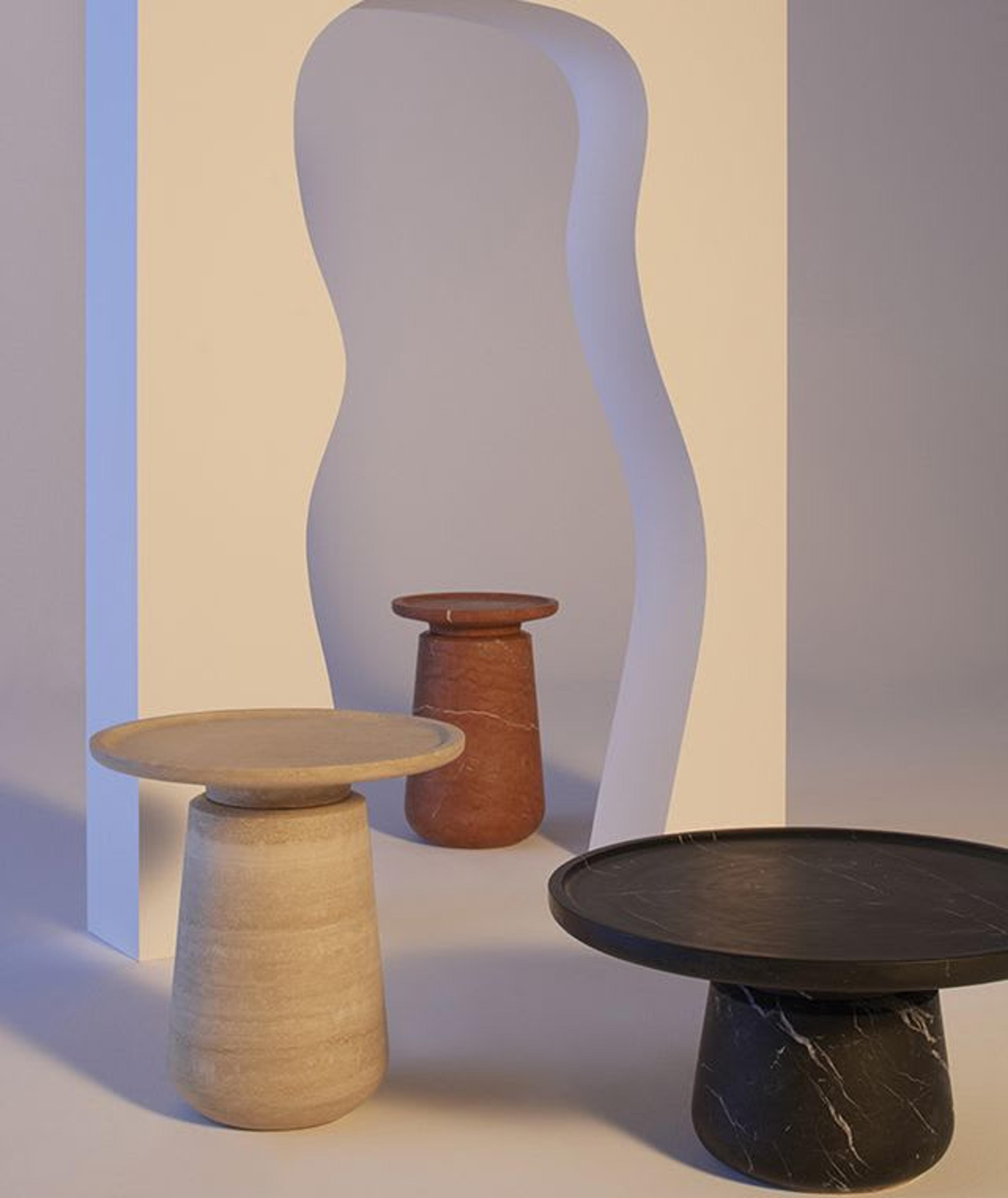 MMairo - Altana Medium Beistelltisch aus Travertin