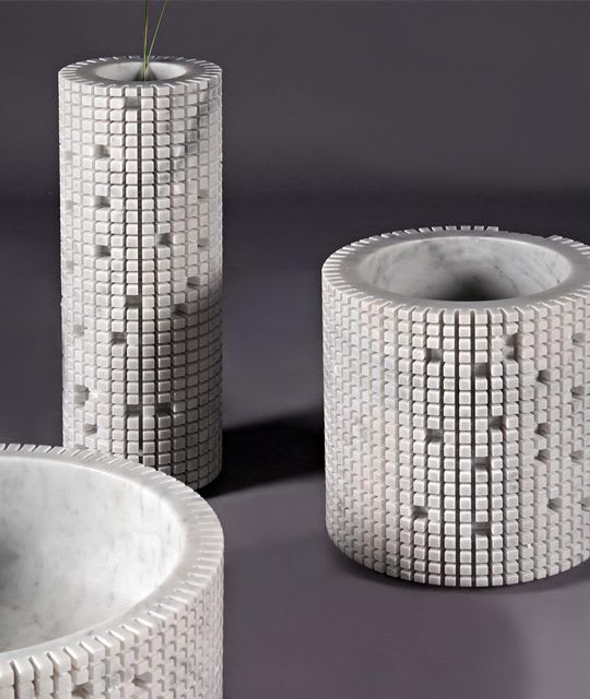 Pixel-Vasen von Paolo Ulian